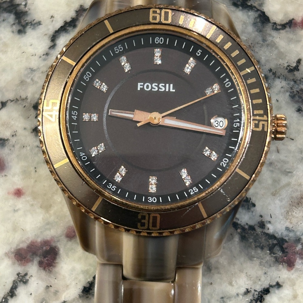 Fossil‎ Stella ES3090 Marbleized Band Women’s Watch